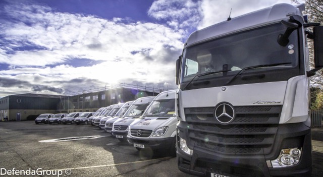 Defenda London couriers & transport vehicles